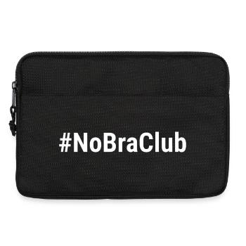 NoBraClub Weiß - Laptoptasche 13" - Schwarz - Vorne