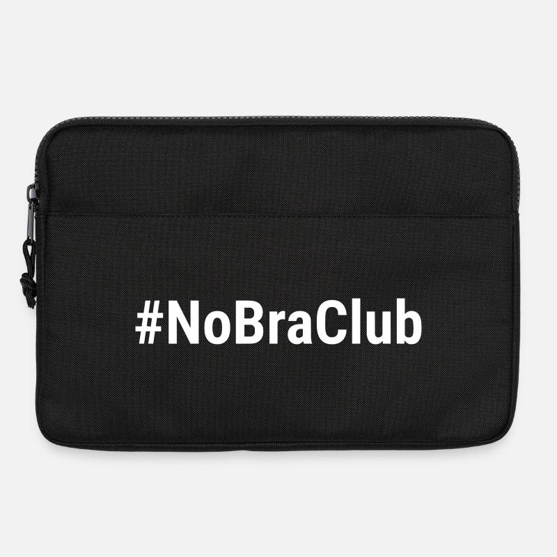 NoBraClub White - Laptop bag 13" - black
