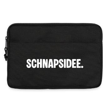 Schnapidee – Funny saying for party & fun - Laptop bag 13" - black - Front