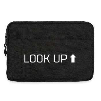 Look Up – Stay Focused, Stay Strong - Laptoptasche 13" - Schwarz - Vorne