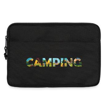 Sweat à capuche camping – Sweat à capuche pour amateurs de plein air – Vanlife - Sacoche pour ordinateur portable 13 pouces - noir - Devant