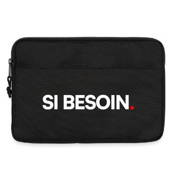 Si besoin - Sacoche pour ordinateur portable 13 pouces - noir - Devant