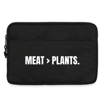 VIANDE > PLANTES | Carnivore | Déclaration basée sur la viande - Sacoche pour ordinateur portable 13 pouces - noir - Devant