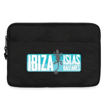 Conception vectorielle de l’île d’Ibiza - Sacoche pour ordinateur portable 13 pouces - noir - Devant