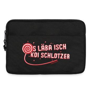 Das Leben ist kein Zuckerschlecken - Laptoptasche 13" - Schwarz - Vorne
