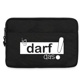 ig darf das! - Laptoptasche 13" - Schwarz - Vorne