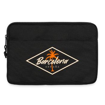 Barcelona Spanien Palmen Design - Laptoptasche 13" - Schwarz - Vorne