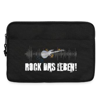 Rock das Leben! Gitarre, Musik - Laptoptasche 13" - Schwarz - Vorne