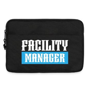 facility manager tshirt schwarz - Laptoptasche 13" - Schwarz - Vorne
