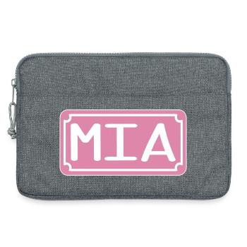 PRÉNOM MIA NOM DE JEUNE FILLE - Sacoche pour ordinateur portable 13 pouces - gris chiné - Devant