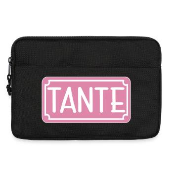 Geschenke für Tante - SCHILD - Laptoptasche 13" - Schwarz - Vorne