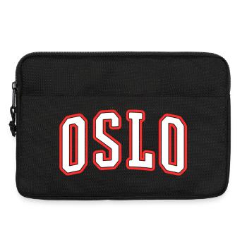 Logo de la ville universitaire d’Oslo Imprimé - Sacoche pour ordinateur portable 13 pouces - noir - Devant