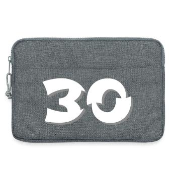 Jährige, gratulieren, 30 schattiert - Laptoptasche 13" - Grau meliert - Vorne