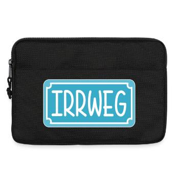 Irrweg Schild - Laptoptasche 13" - Schwarz - Vorne