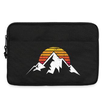 Sunset Ridge Mountain Silhouette - Laptop bag 13" - black - Front