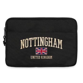Nottingham Vintage UK Lettering - Laptop bag 13" - black - Front