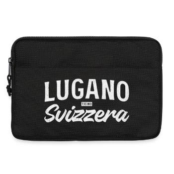 Lugano Svizzera Vintage Script - Laptop bag 13" - black - Front