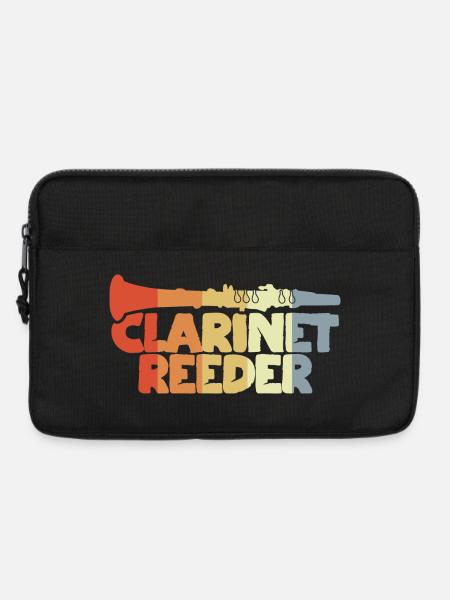 Klarinetten Blatt - Laptoptasche 13" - Schwarz