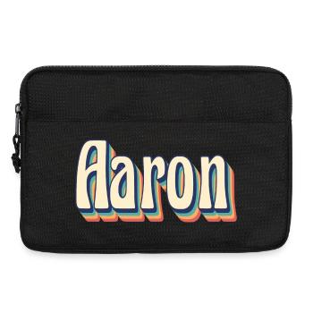 Aaron t-shirt retro t-shirt vintage gift idea - Laptop bag 13" - black - Front