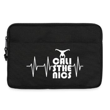 Herzschlag Handstand Puls Calisthenics Symbol icon - Laptoptasche 13" - Schwarz - Vorne