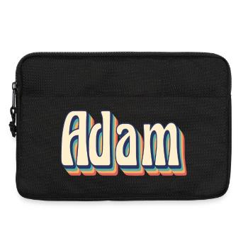 Adam T-Shirt Retro Vintage T-Shirt Geschenkidee - Laptoptasche 13" - Schwarz - Vorne