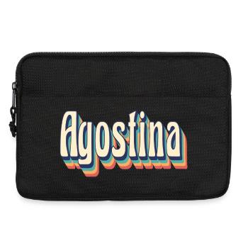 Vintage rétro Agostina T-Shirt cadeau T-Shirt - Sacoche pour ordinateur portable 13 pouces - noir - Devant