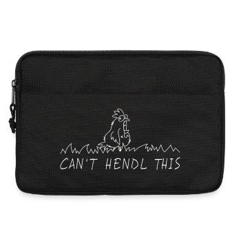 cant hendl this hühner dialekt wortspiel denglisch - Laptoptasche 13" - Schwarz - Vorne