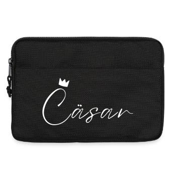 Cäsar Name König T-Shirt Geschenk Männer - Laptoptasche 13" - Schwarz - Vorne
