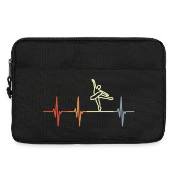 Vintage Ballerina Heartbeat - Laptop bag 13" - black - Front