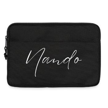 Nando Name T-Shirt Gift for Men - Laptop bag 13" - black - Front