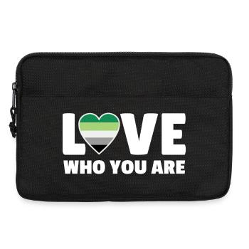 Liebe, wer du bist - Laptoptasche 13" - Schwarz - Vorne