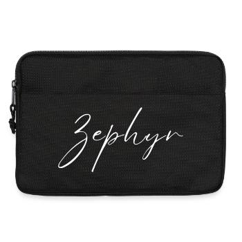 T-shirt Nom Zephyr cadeau pour hommes - Sacoche pour ordinateur portable 13 pouces - noir - Devant