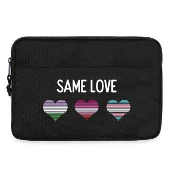 LGBTQ Pride Month - Same Love - Laptop bag 13" - black - Front