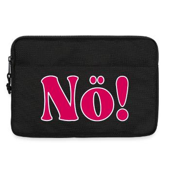 NÖ - NEIN SAGEN - Laptoptasche 13" - Schwarz - Vorne