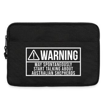 Australischer Schäferhund - Laptoptasche 13" - Schwarz - Vorne