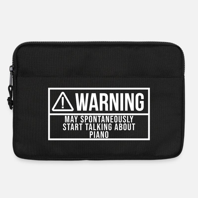 Klavier - Laptoptasche 13" - Schwarz