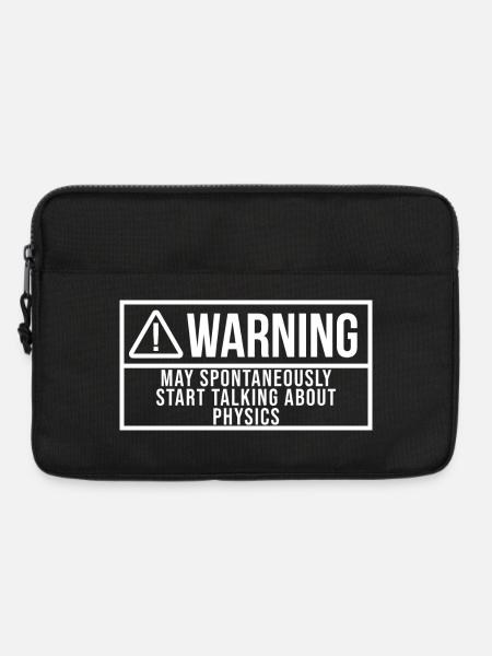 Physik Physik Physik Physik - Laptoptasche 13" - Schwarz