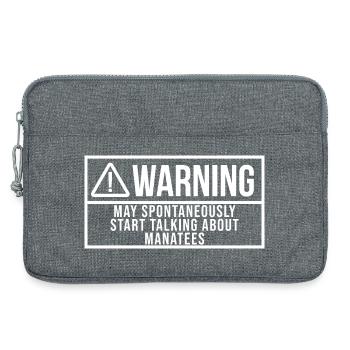Manatee - Laptop bag 13" - heather grey - Front