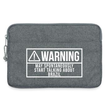 Brésil - Sacoche pour ordinateur portable 13 pouces - gris chiné - Devant