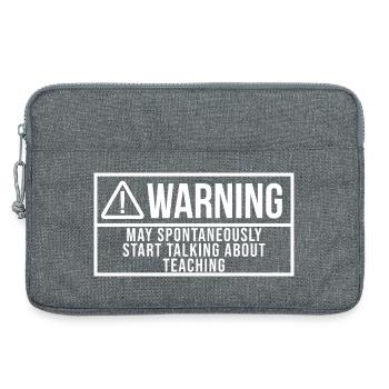 Lehrer - Laptoptasche 13" - Grau meliert - Vorne