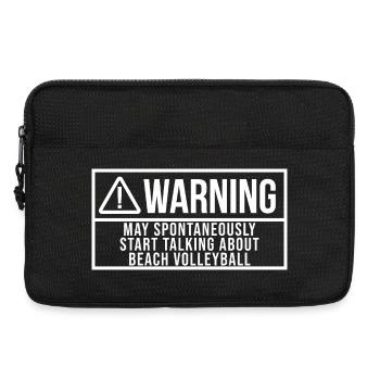 Beach Volleyball - Laptop bag 13" - black - Front
