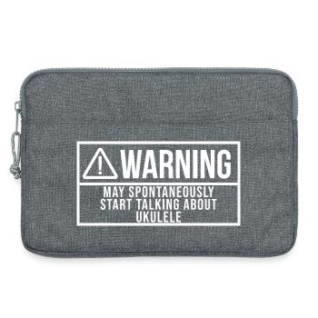 Ukulele - Laptoptasche 13" - Grau meliert - Vorne