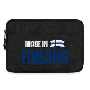 Made in Finland, Finnish pride - Laptop bag 13" - black - Front