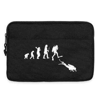 Illustration der Evolution des menschlichen Fortschritts - Laptoptasche 13" - Schwarz - Vorne