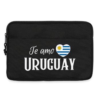 Ich liebe Uruguay, uruguayischer Stolz - Laptoptasche 13" - Schwarz - Vorne
