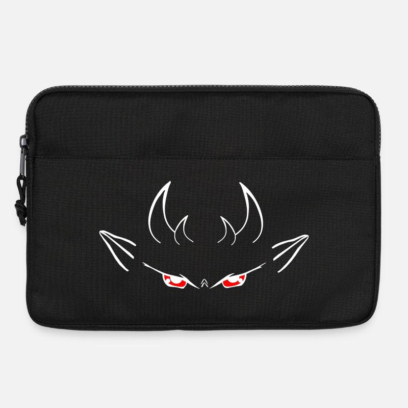 Teufelsgesicht, augen,fantasy designs - Laptoptasche 13" - Schwarz