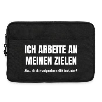 Ziele erreichen durch konsequentes Ignorieren - Laptoptasche 13" - Schwarz - Vorne