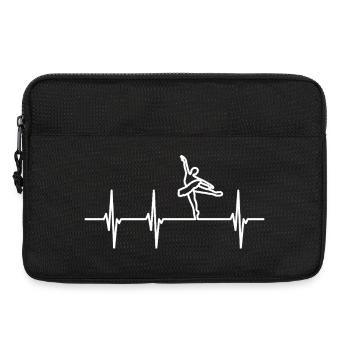 Balletttänzerin Pulsschlag - Laptoptasche 13" - Schwarz - Vorne