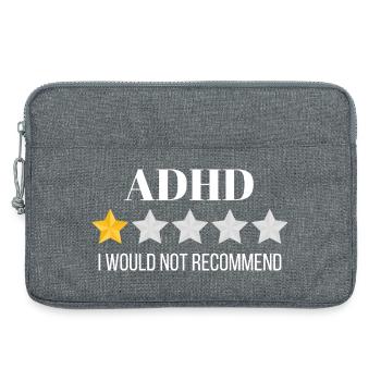 Innovative ADHD Awareness Graphic Design - Laptop bag 13" - heather grey - Front