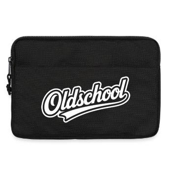 Oldschool Retro Typography Design - Laptop bag 13" - black - Front